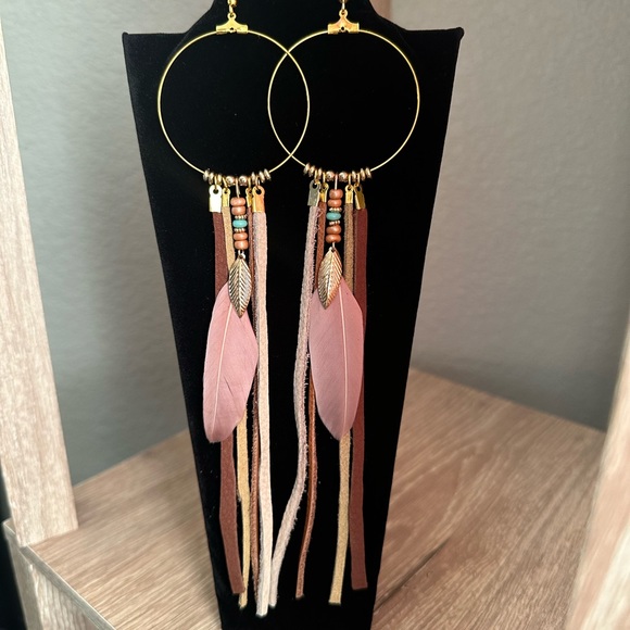 Leather Handmade Earrings - Picture 4 of 5